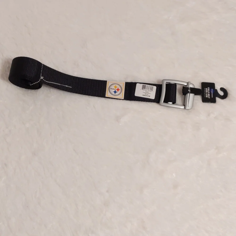 NFL Pittsburgh Steelers Field Belt Unisex S / M Waist 32”-42” Men Women  NEW